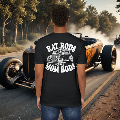 Rat Rods & Mom Bods Stamped White