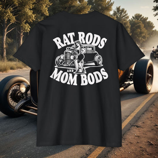 Rat Rods & Mom Bods Stamped White